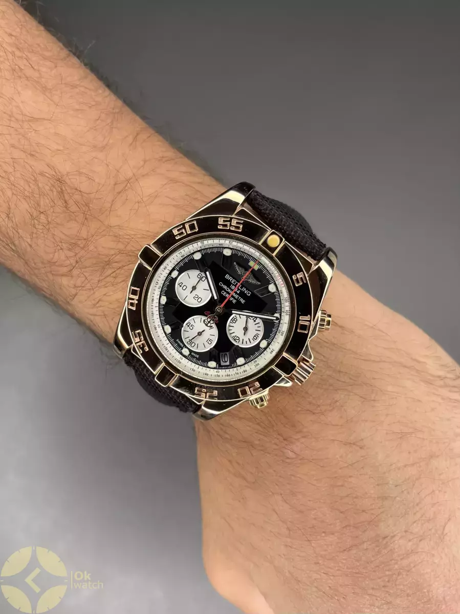 ساعت مچی برایتلینگ بند برزنتی مشکی Breitling
