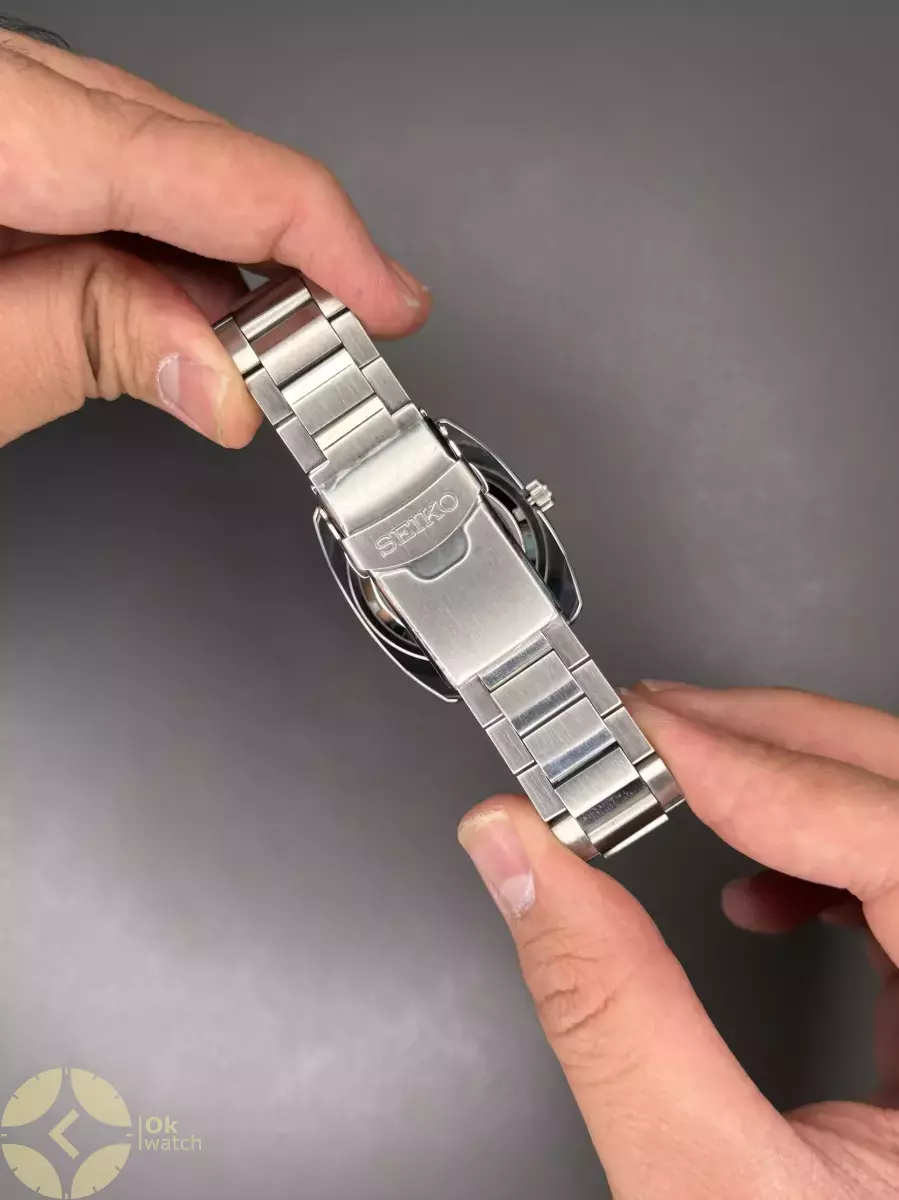 ساعت مچی سیکو دو تقویم بند سیلور صفحه آبی Seiko