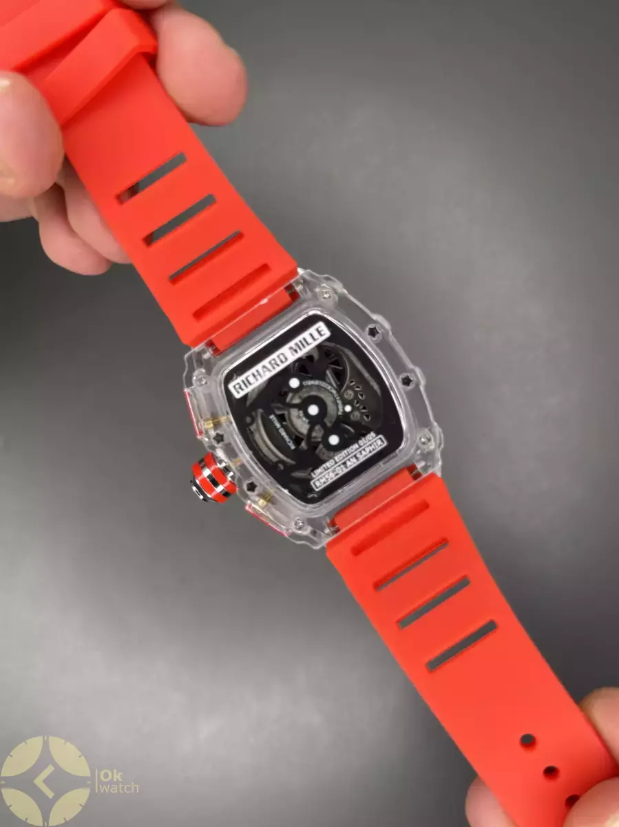 ساعت مچی ریچارد میل کورنوگراف قاب پلاستیکی قرمز Richard Mille