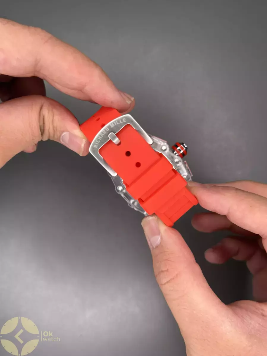 ساعت مچی ریچارد میل کورنوگراف قاب پلاستیکی قرمز Richard Mille