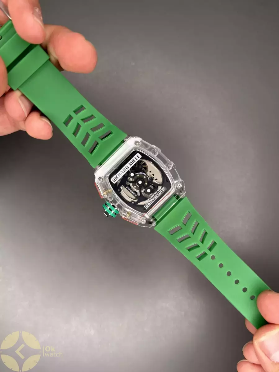 ساعت مچی ریچارد میل کورنوگراف قاب پلاستیکی سبز Richard Mille