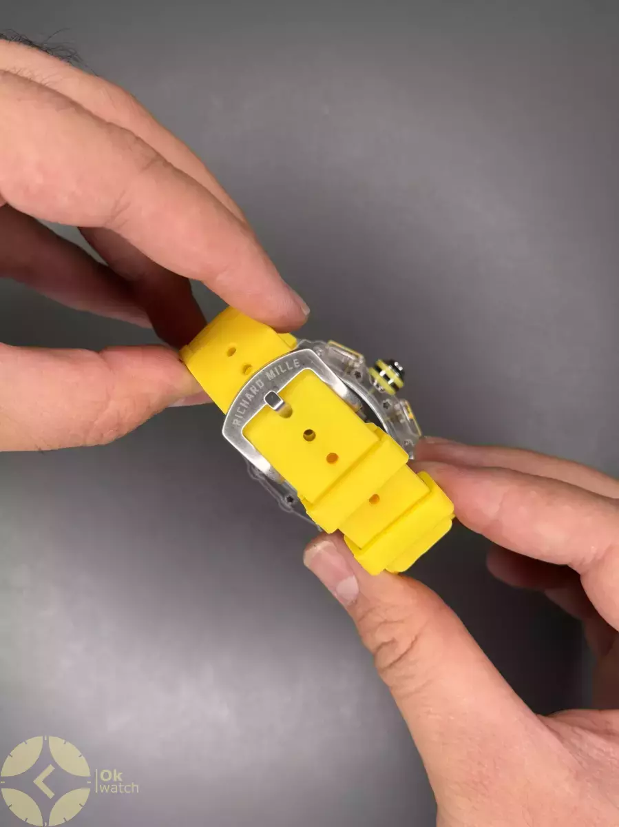 ساعت مچی ریچارد میل کورنوگراف قاب پلاستیکی زرد Richard Mille