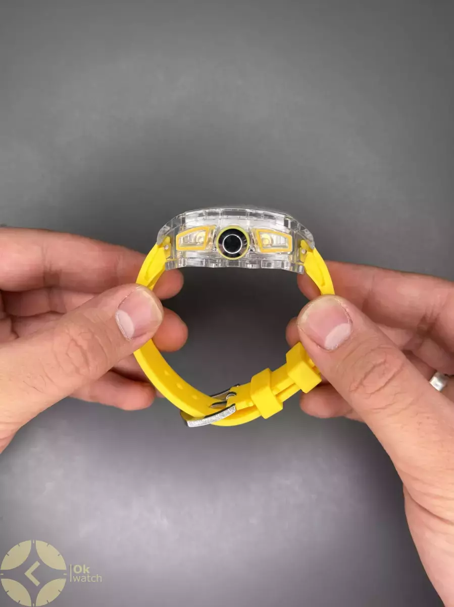 ساعت مچی ریچارد میل کورنوگراف قاب پلاستیکی زرد Richard Mille