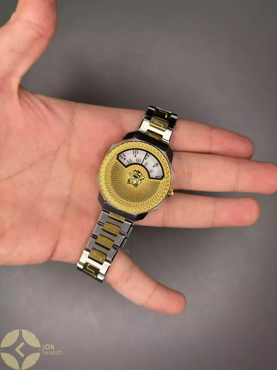 ساعت مچی ورساچه سیلور طلایی صفحه سفید Versace Dylos