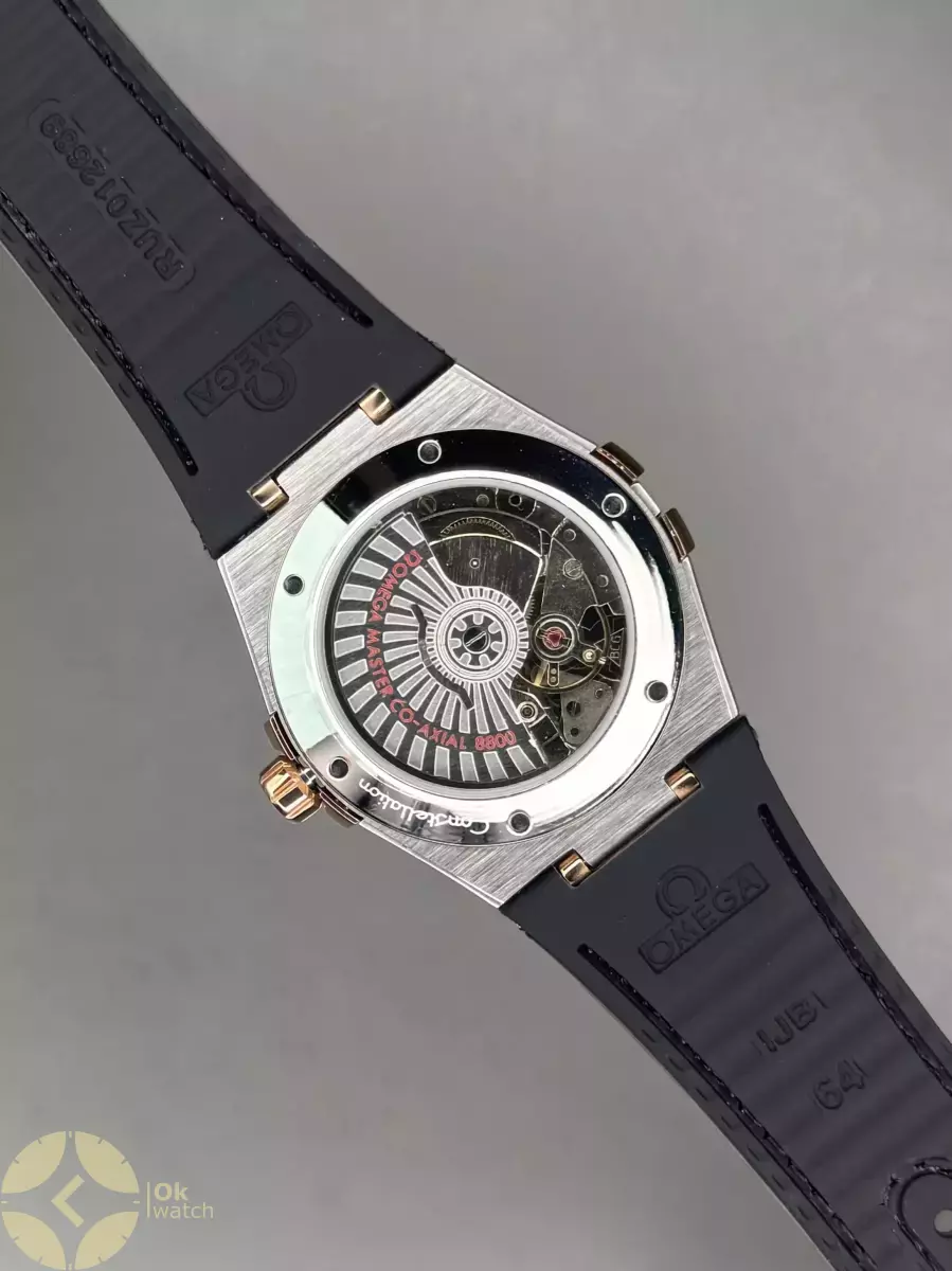 ساعت مچی امگا کانستلیشن بند قرمز صفحه قرمز Omega Constellation