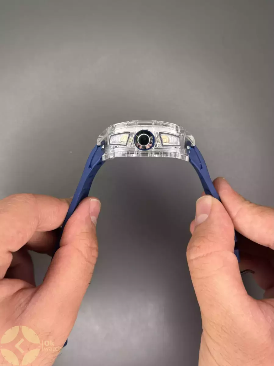 ساعت مچی ریچارد میل کورنوگراف قاب پلاستیکی بند سرمه ای Richard Mille