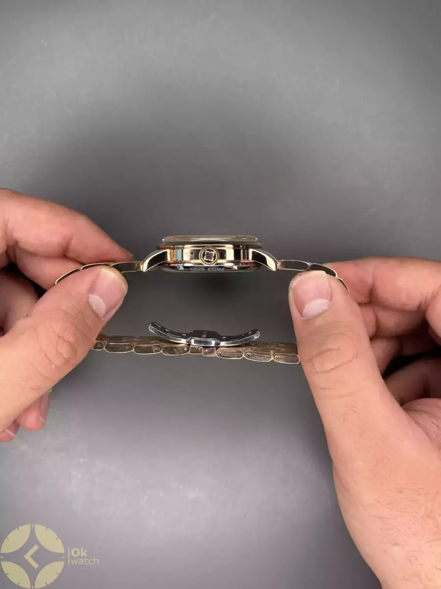 ساعت مچی پتک فیلیپ اوپن هارت بند رزگلد صفحه مشکی Patek Philippe Tourbillon