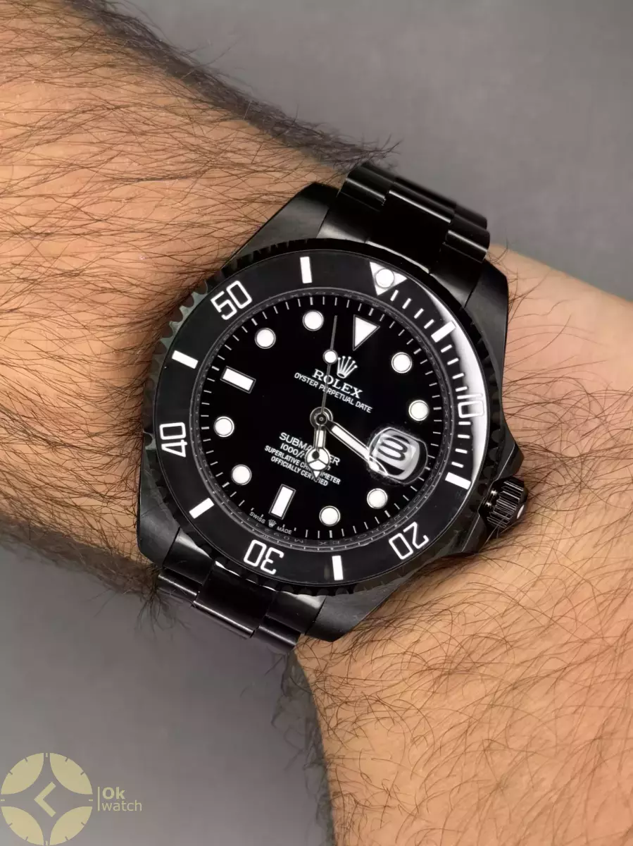 ساعت مچی رولکس سابمارینر اتوماتیک تمام مشکی Rolex Submariner
