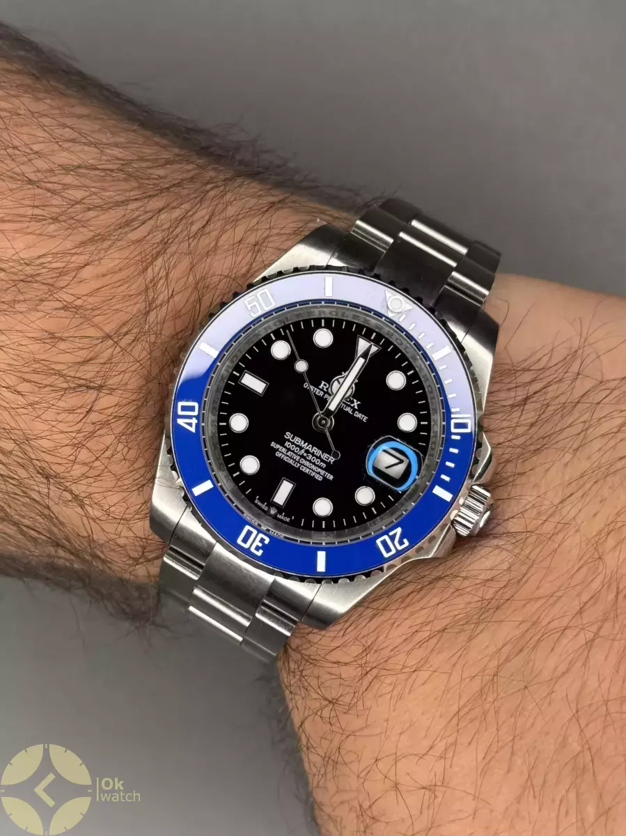 ساعت مچی رولکس سابمارینر اتوماتیک سیلور صفحه مشکی Rolex Submariner
