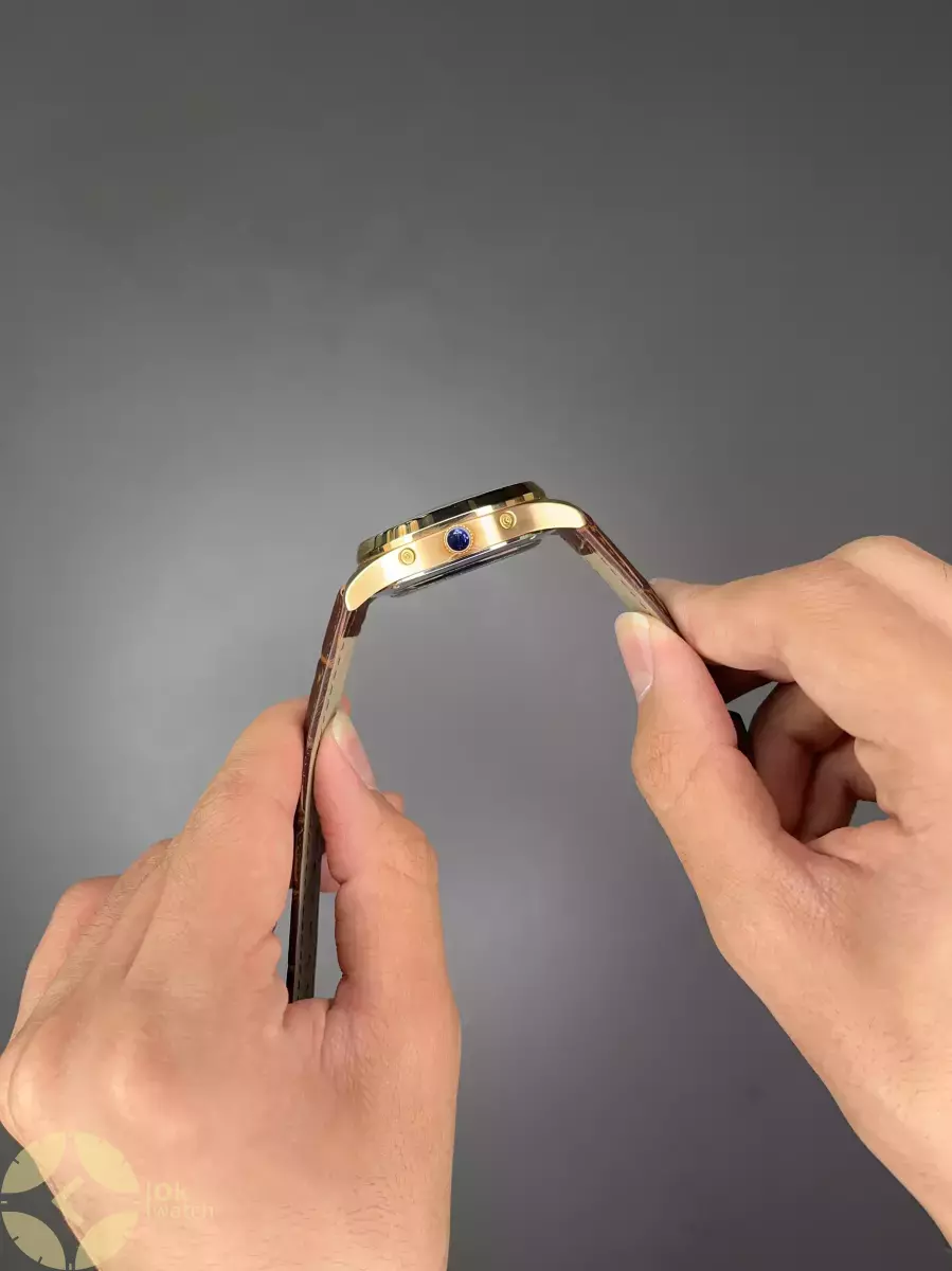 ساعت مچی پتک فیلیپ اتوماتیک قهوه ای صفحه سفید Patek Philippe