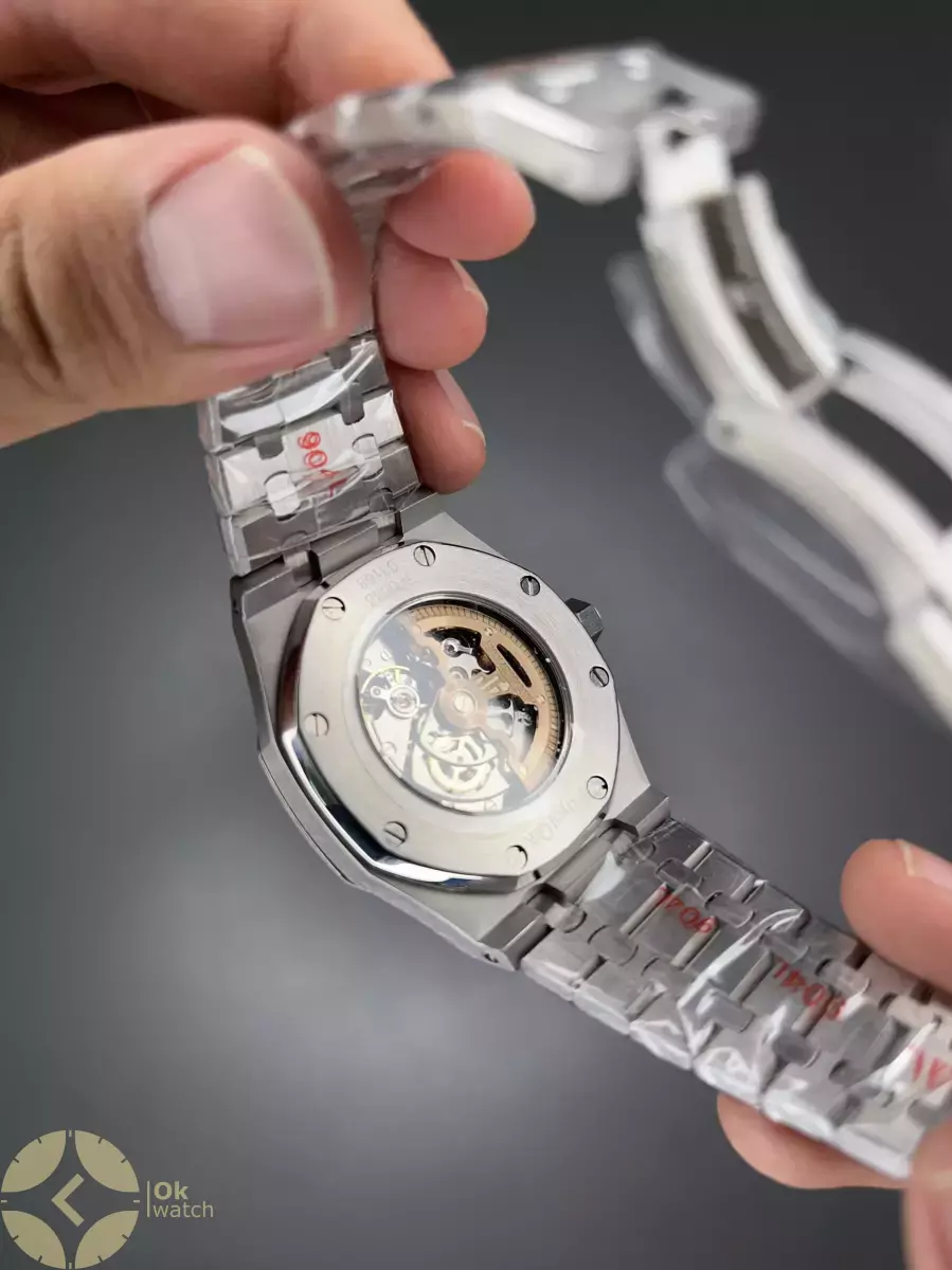 ساعت مچی اودمار پیگه اسکلتون بند سیلور Audemars Piguet