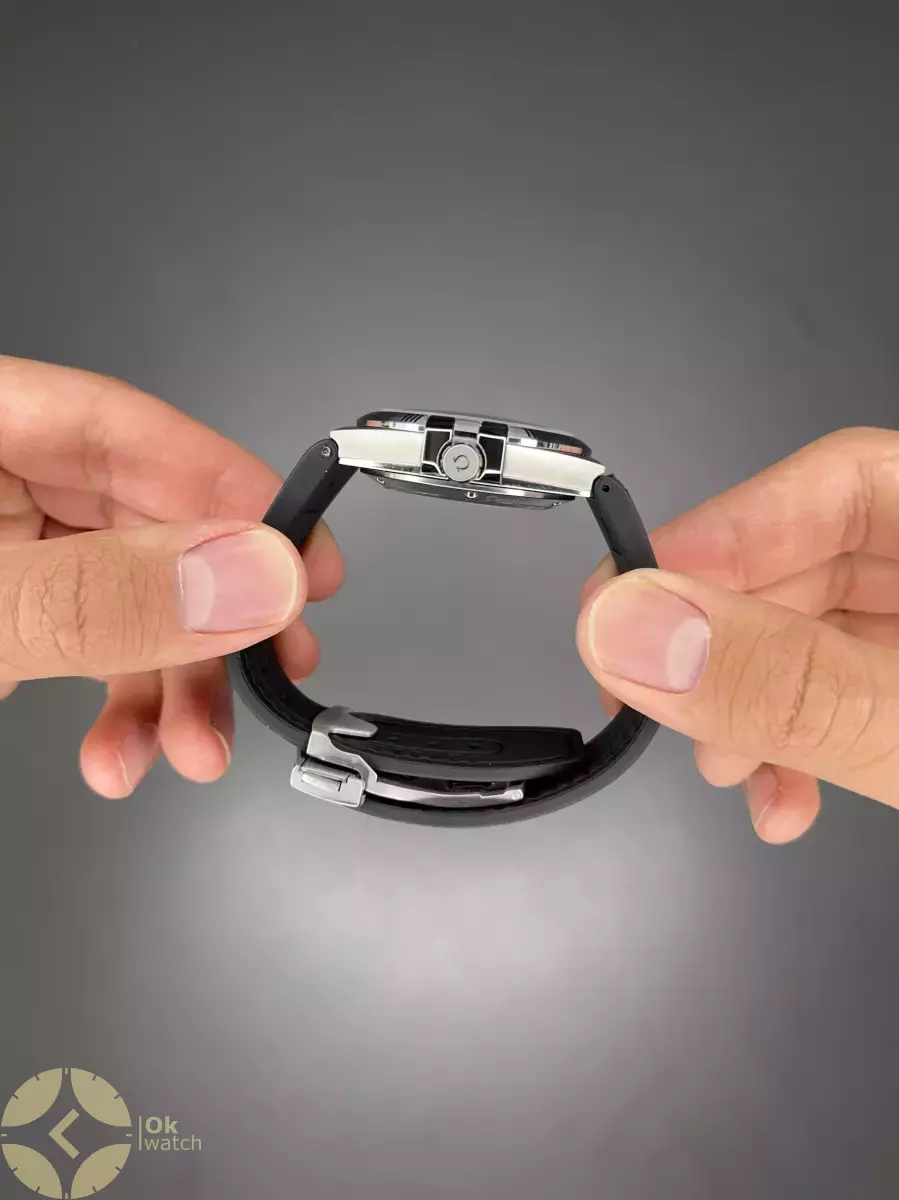 ساعت مچی امگا کانستلیشن بند مشکی صفحه مشکی Omega Constellation