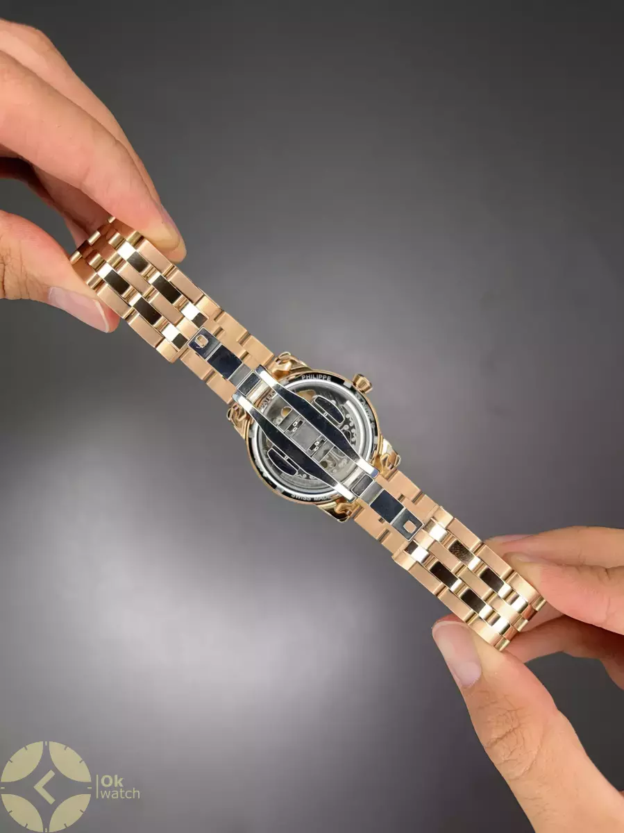 ساعت مچی پتک فیلیپ اوپن هارت رزگلد صفحه سفید Patek Philippe Tourbillon