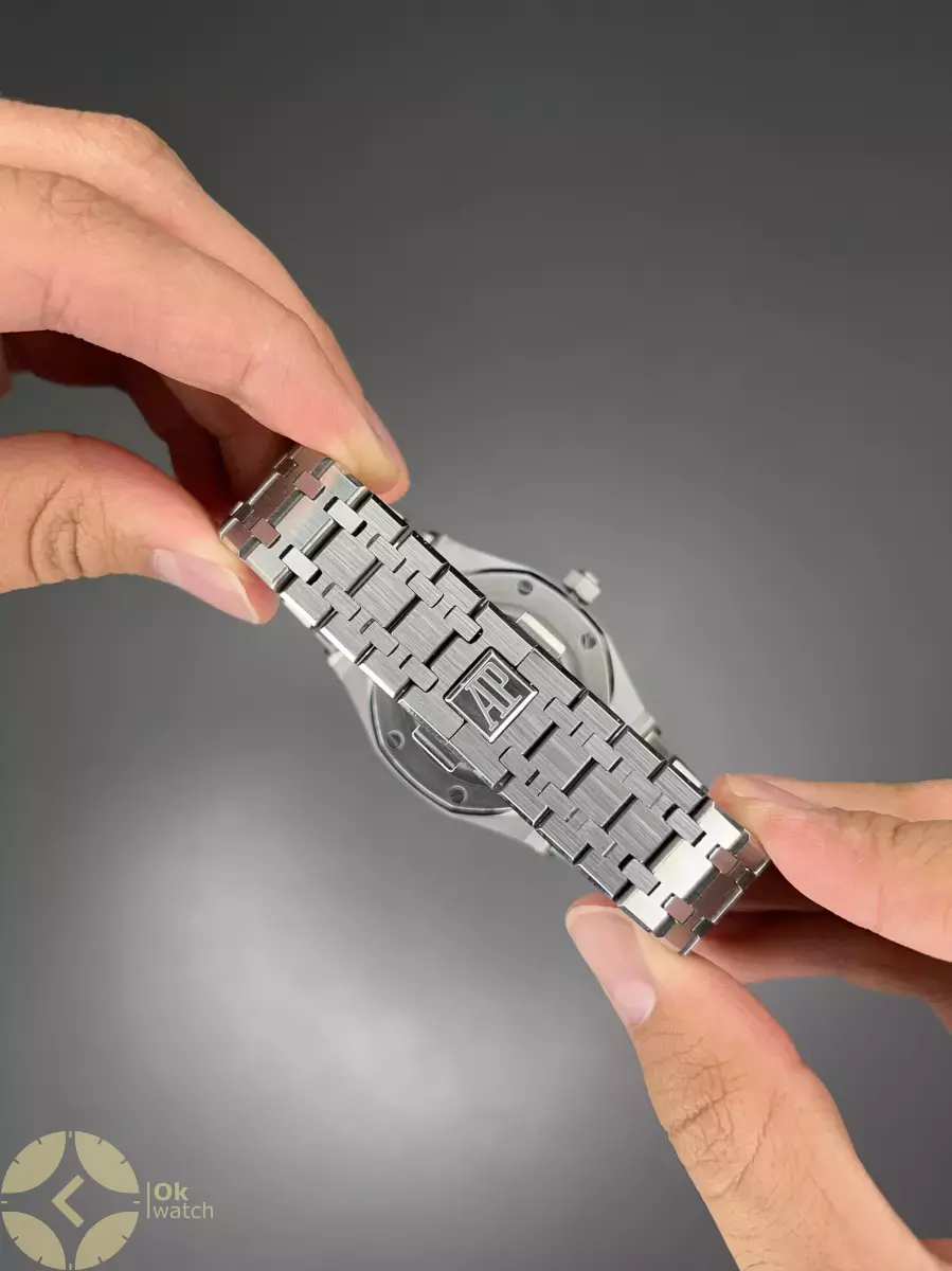 ساعت مچی اودمار پیگه اتوماتیک اوپن هارت سیلور صفحه مشکی Audemars Piguet