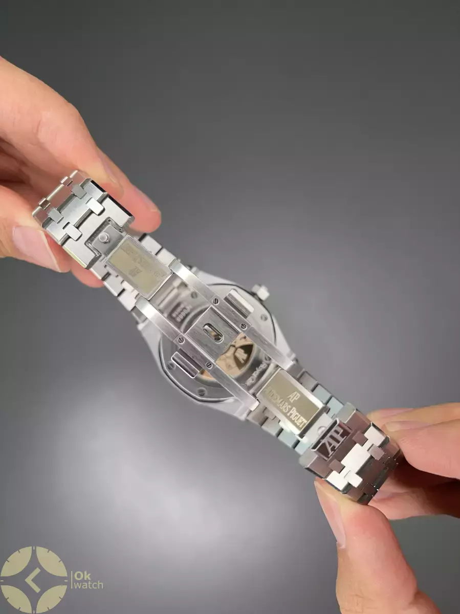 ساعت مچی اودمار پیگه اتوماتیک اوپن هارت سیلور صفحه مشکی Audemars Piguet