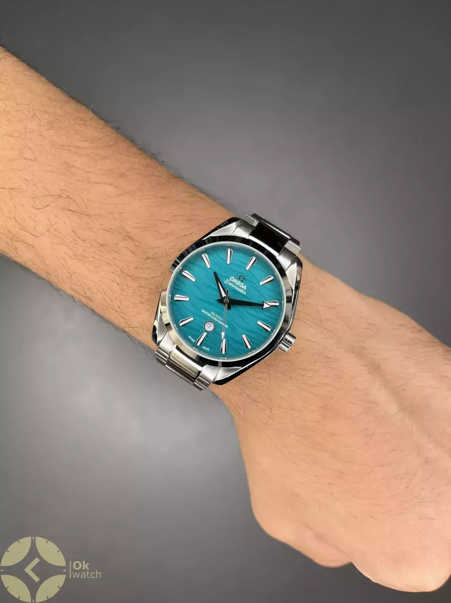 ساعت مچی امگا سیمستر اتوماتیک سیلور صفحه تیفانی Omega Seamaster