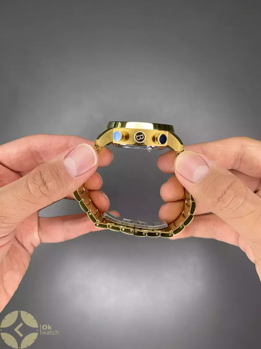 ساعت مچی بولگاری کورنوگراف صفحه اسکلتون طلایی Bvlgari