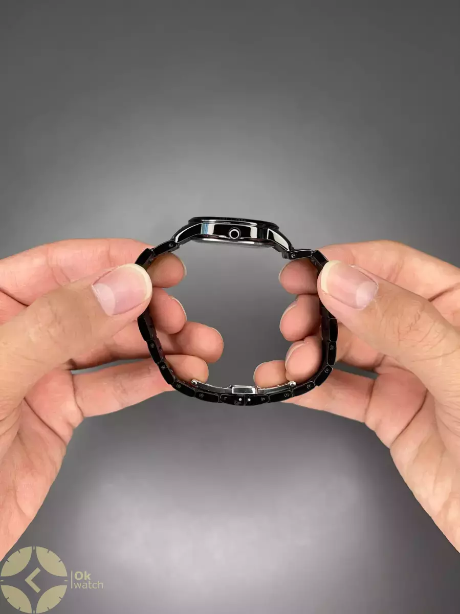 ساعت مچی سیکو فول دیت بند و صفحه مشکی Seiko