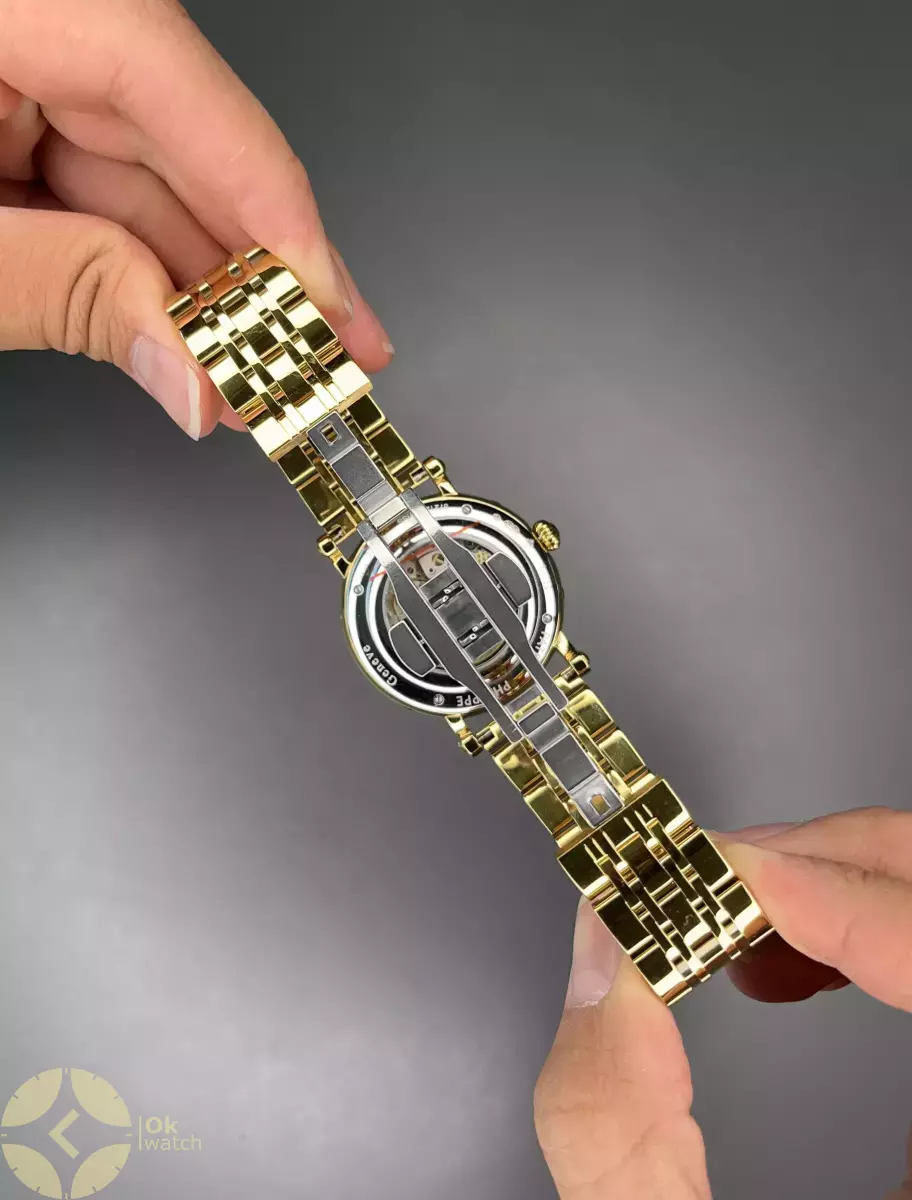 ساعت مچی پتک فیلیپ فول دیت طلایی صفحه سفید Patek Philippe