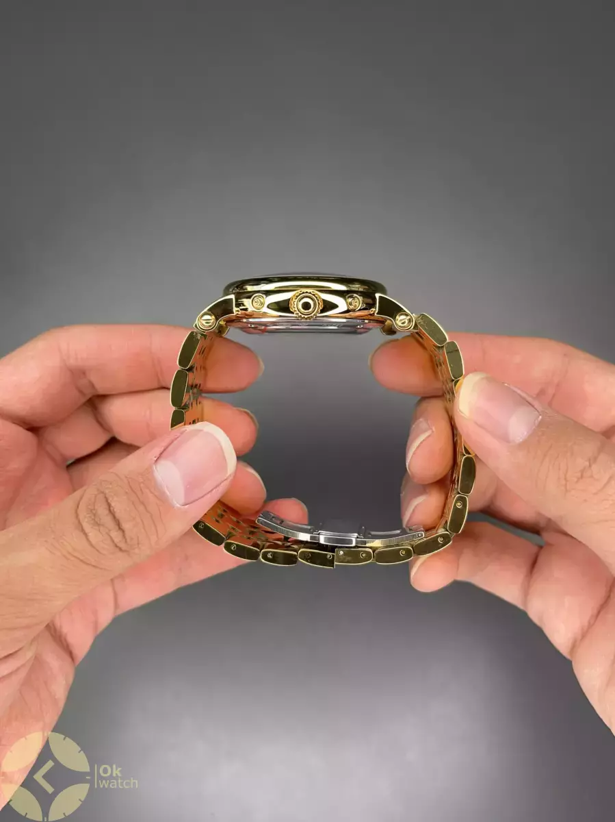 ساعت مچی پتک فیلیپ فول دیت طلایی صفحه سفید Patek Philippe