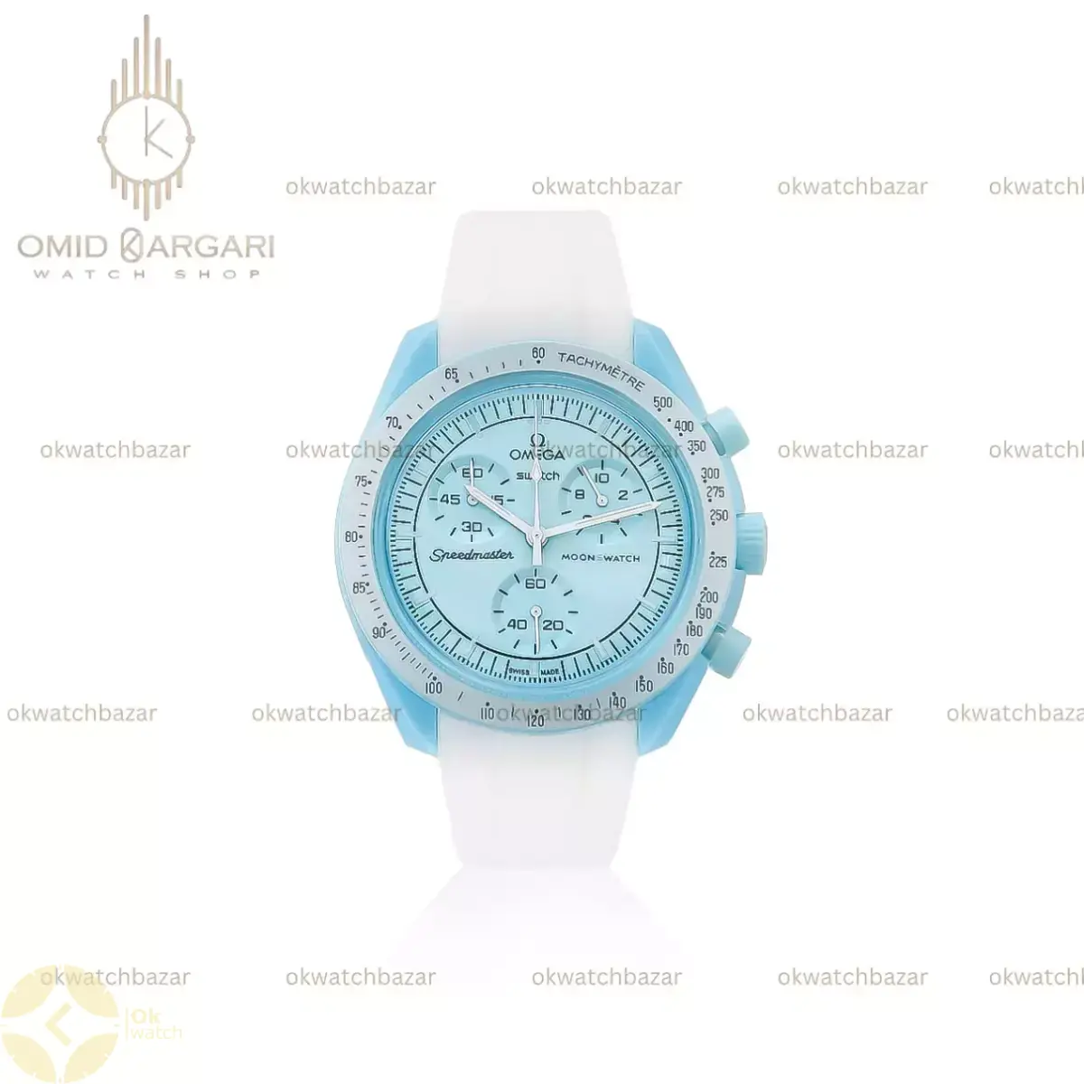 ساعت مچی امگا سواچ رابر ماموریت به اورانوس Omega x Swatch Mision to the uranus SO۳۳L۱۰۰