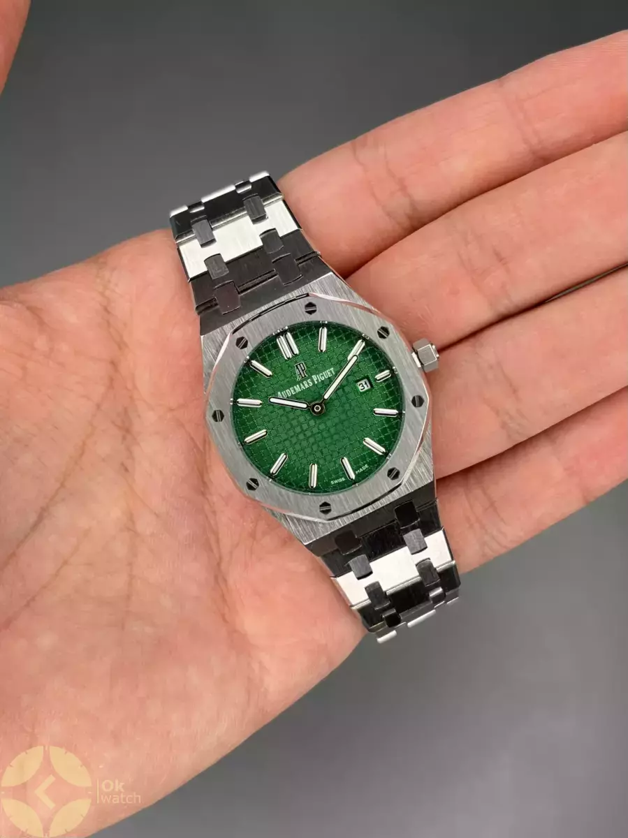ساعت مچی اودمار پیگه سیلور صفحه سبز Audemars Piguet