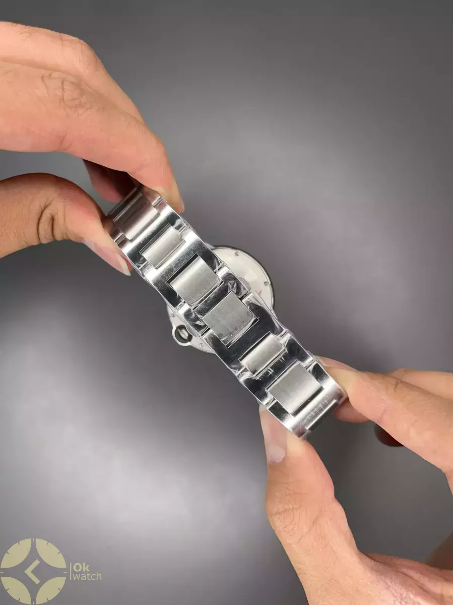 ساعت مچی کارتیه بلن بولو بند سیلور صفحه سفید Cartier Ballon Bleu