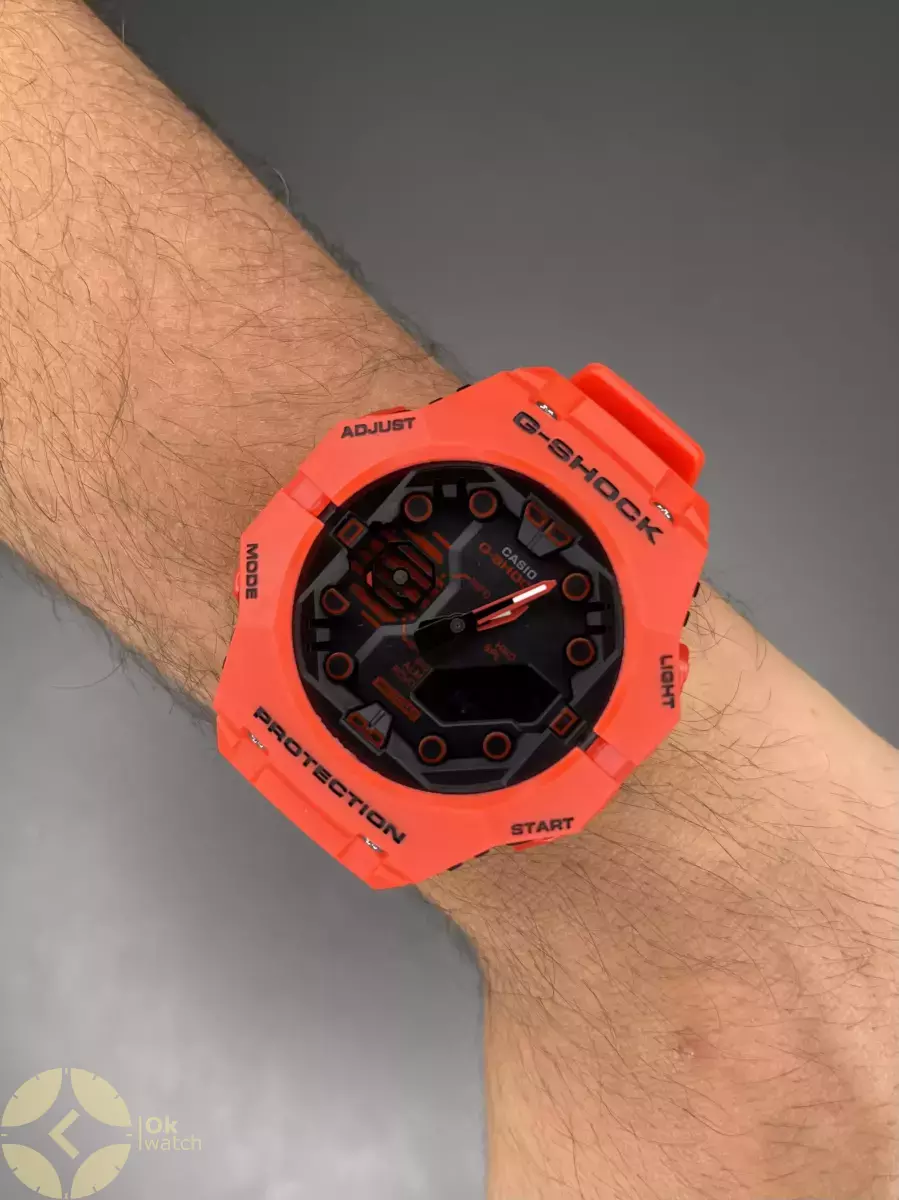 ساعت مچی کاسیو جی-شاک بند قرمز Casio G-Shock GA-B001-4AER