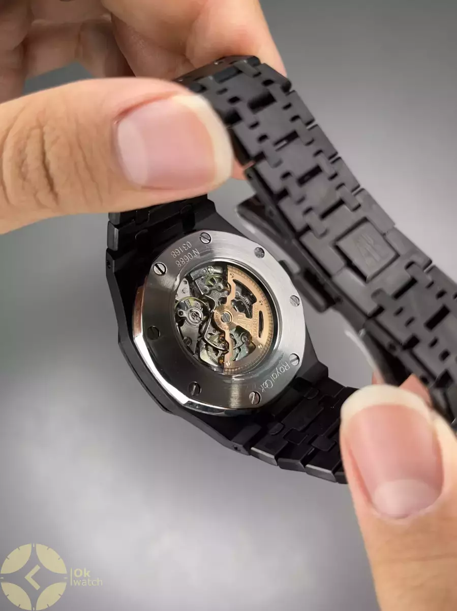 ساعت مچی اودمار پیگه اسکلتون تمام مشکی Audemars Piguet