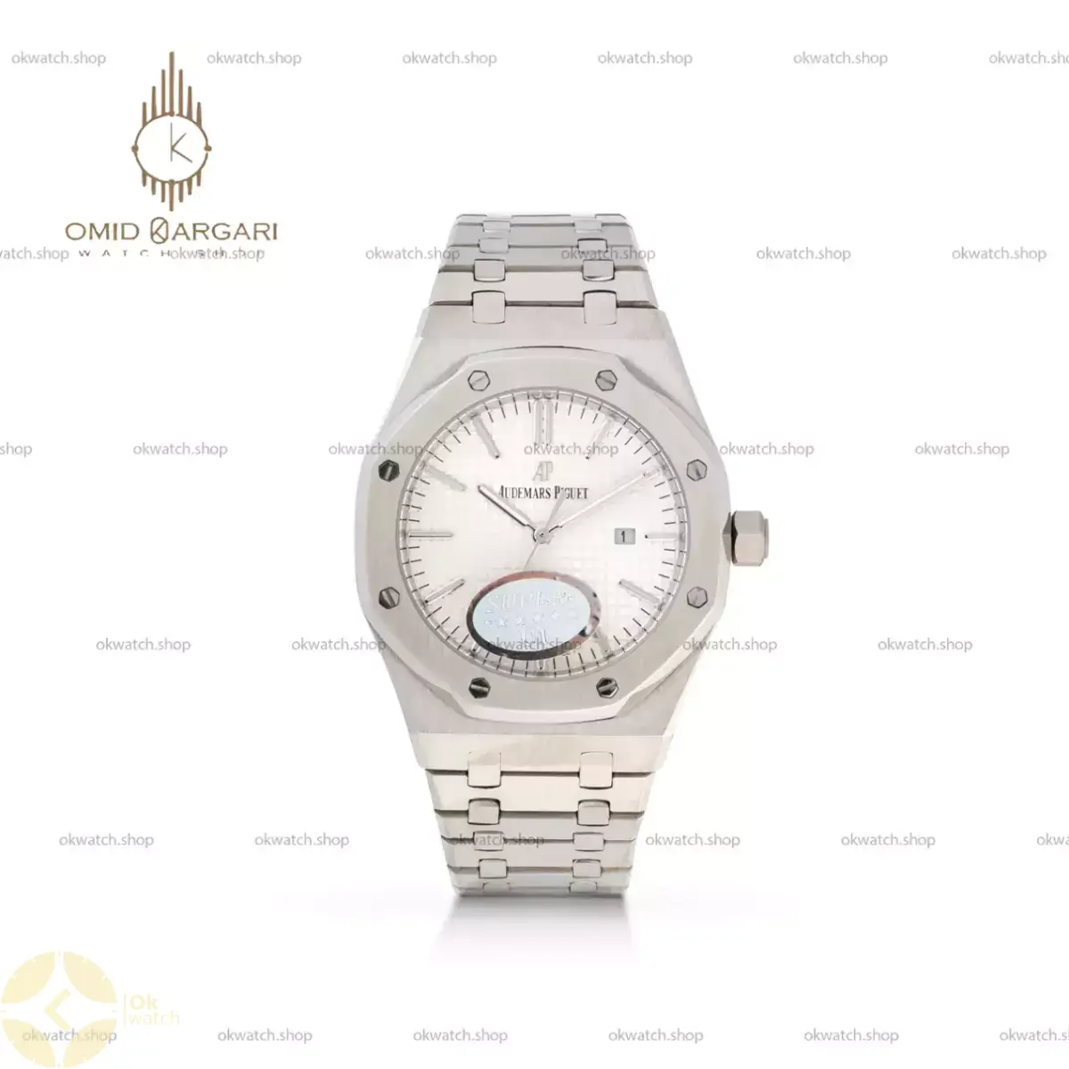 ساعت مچی اودمار پیگه بند سیلور صفحه سفید Audemars Piguet