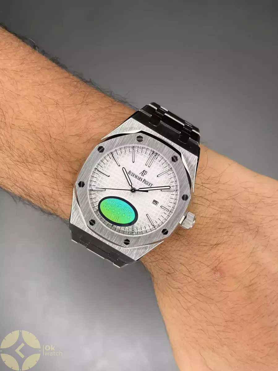 ساعت مچی اودمار پیگه بند سیلور صفحه سفید Audemars Piguet