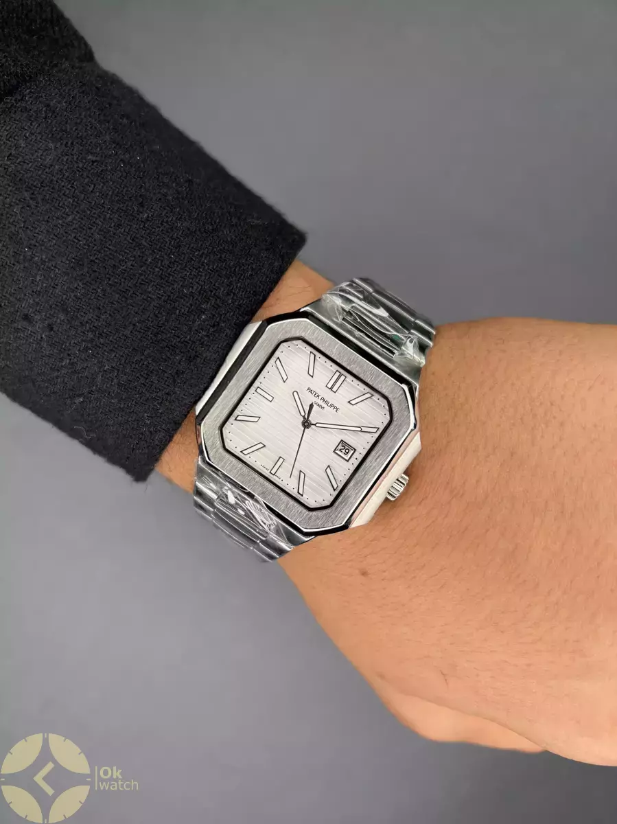 پتک فیلیپ کوبیتوس صفحه سفید Patek Philippe Cubitus