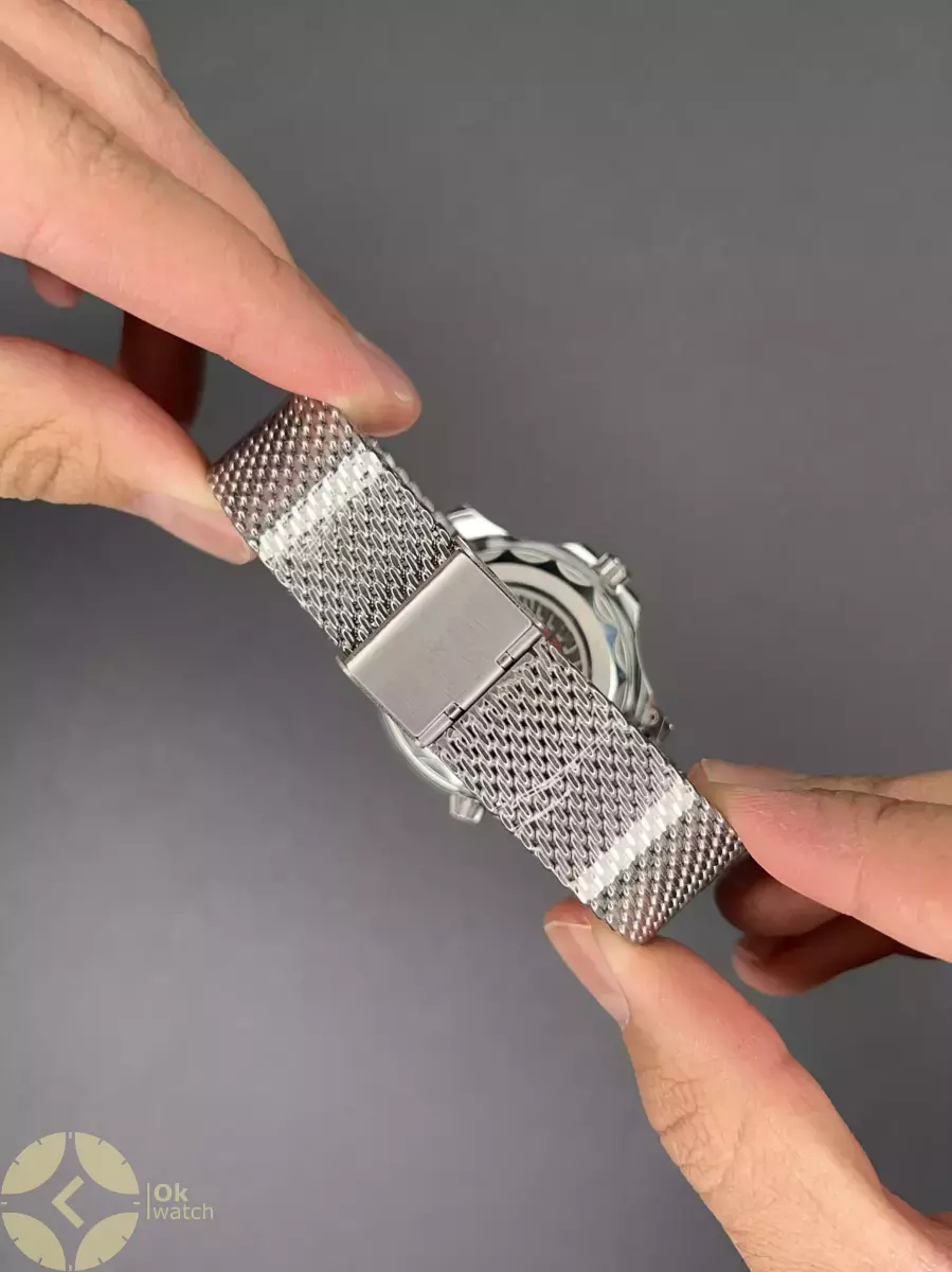 ساعت مچی امگا جیمز باند 007 حصیری صفحه طوسی Omega Seamaster