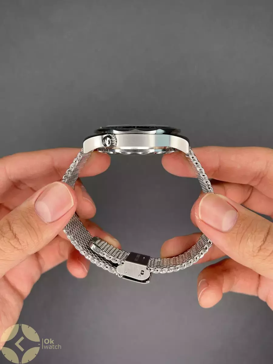 ساعت مچی امگا جیمز باند 007 حصیری صفحه طوسی Omega Seamaster