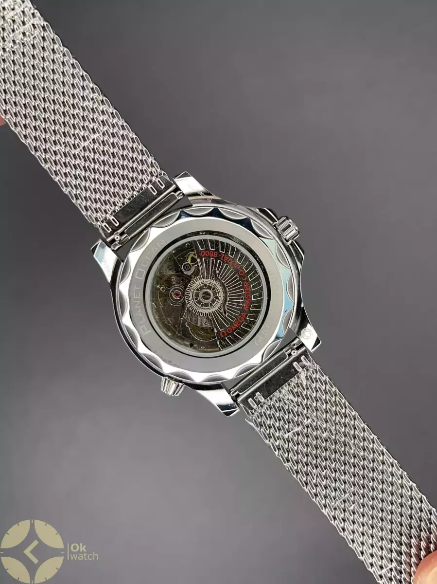 ساعت مچی امگا جیمز باند 007 حصیری صفحه طوسی Omega Seamaster