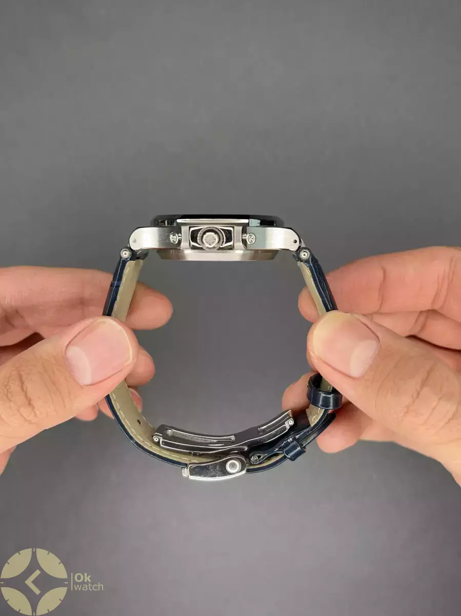 ساعت مچی پتک فیلیپ دو تقویم بند سرمه ای Patek Philippe Two Automatic Calendars