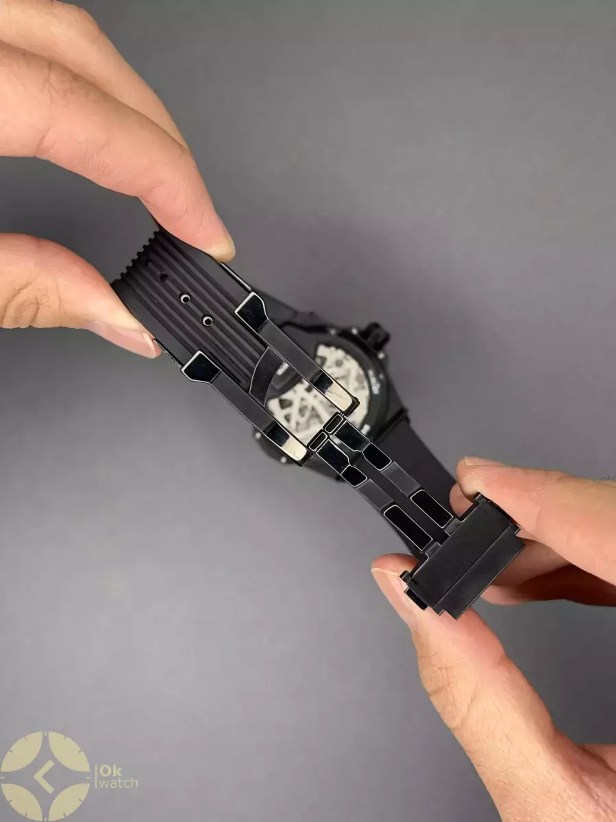 ساعت مچی اوبلو جمجمه‌ای قاب مشکی رزگلد Hublot MP-09 Tourbillon