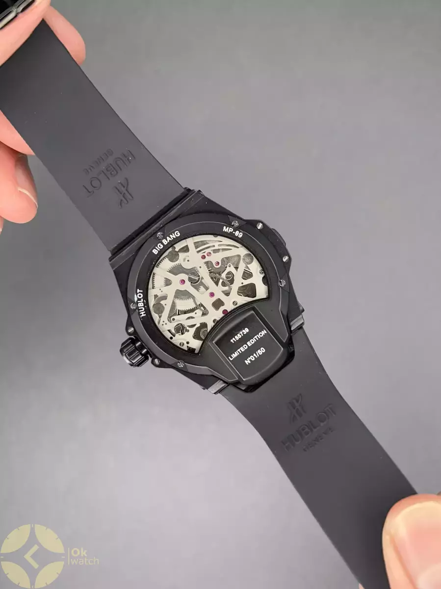 ساعت مچی اوبلو جمجمه‌ای تمام مشکی Hublot MP-09 Tourbillon Fullblack