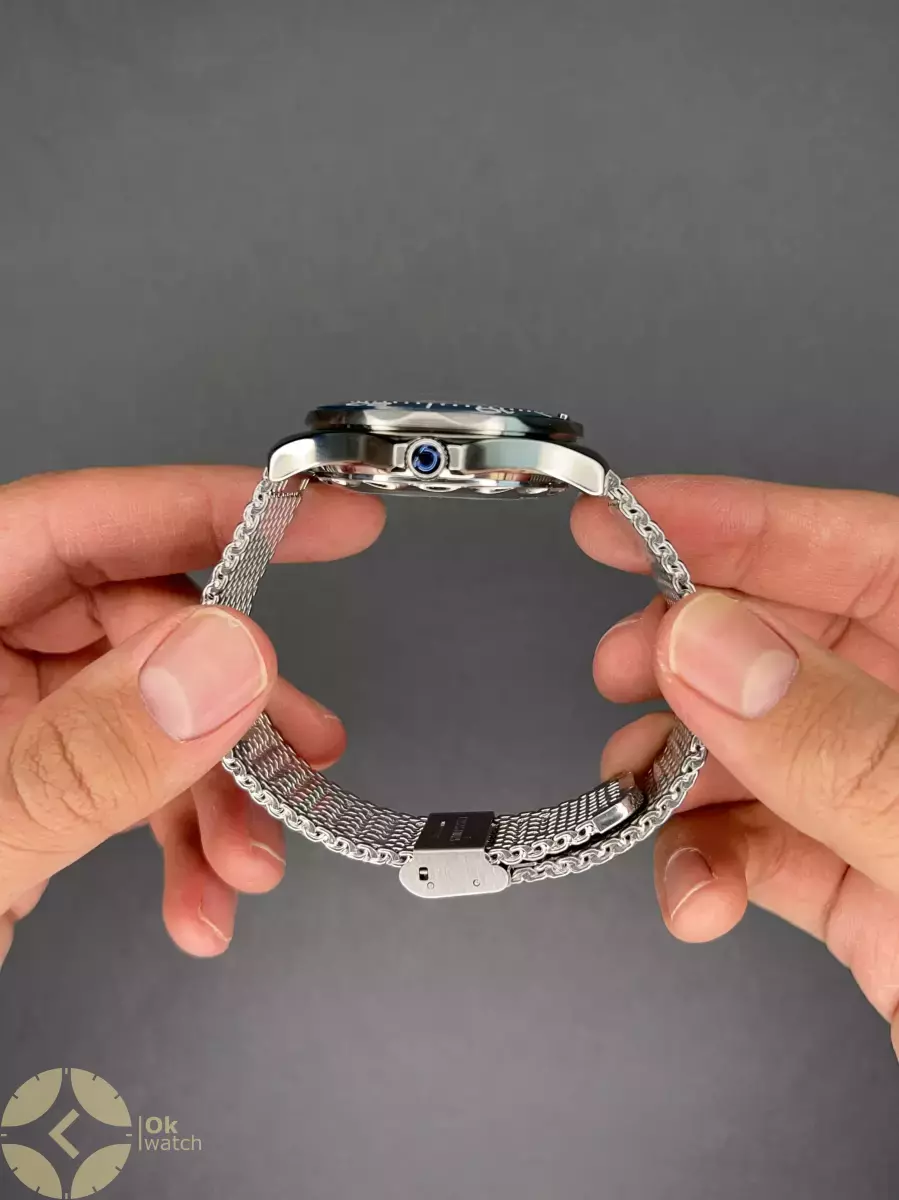 ساعت مچی امگا جیمز باند 007 حصیری صفحه طوسی Omega Seamaster