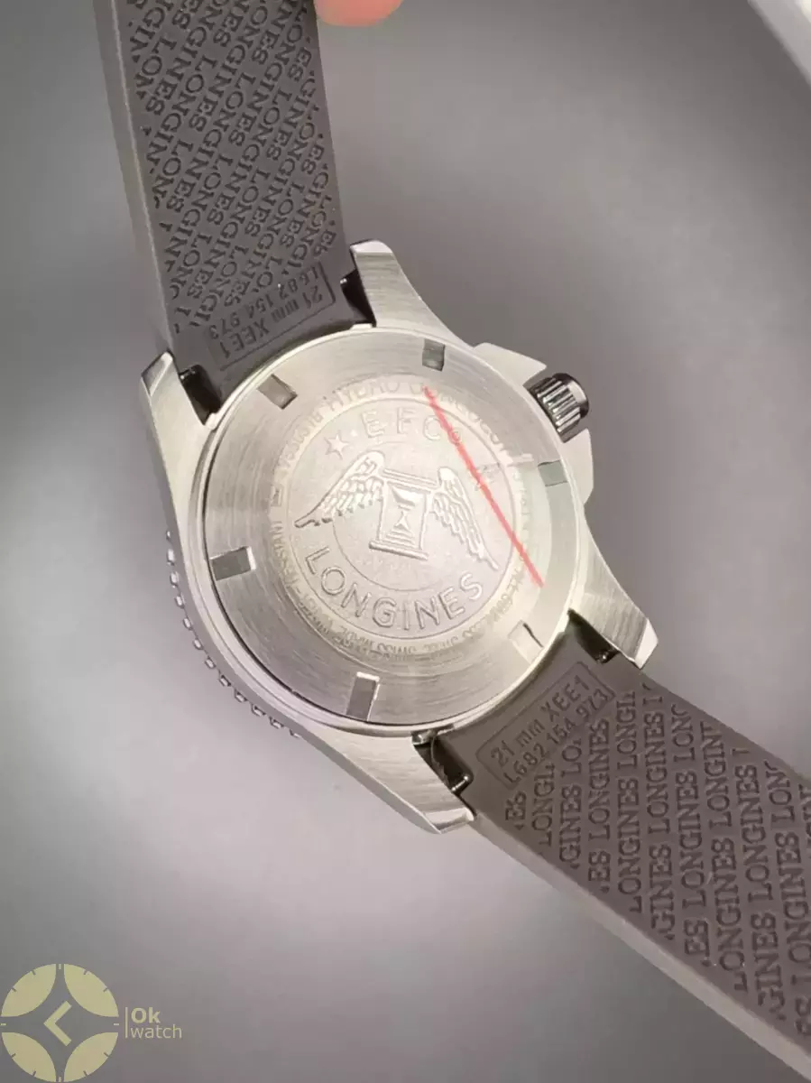ساعت مچی لونژین اتوماتیک بند رابر شکلاتی Longines