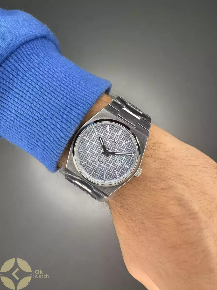 ساعت مچی تیسو پیاریکس صفحه آبی طرحدار Tissot PRX