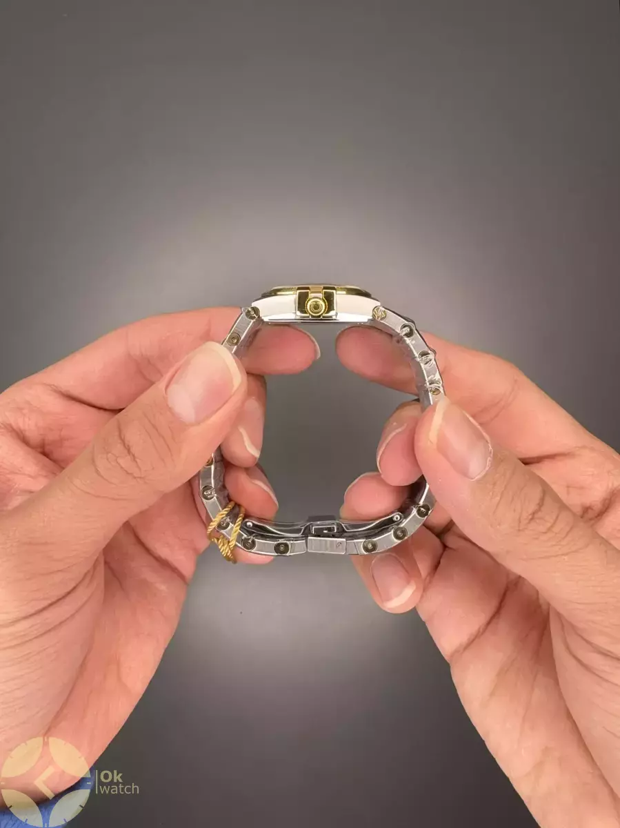 ساعت مچی امگا کانستلیشن بند سیلورطلایی اندکس نگین Omega Constellation