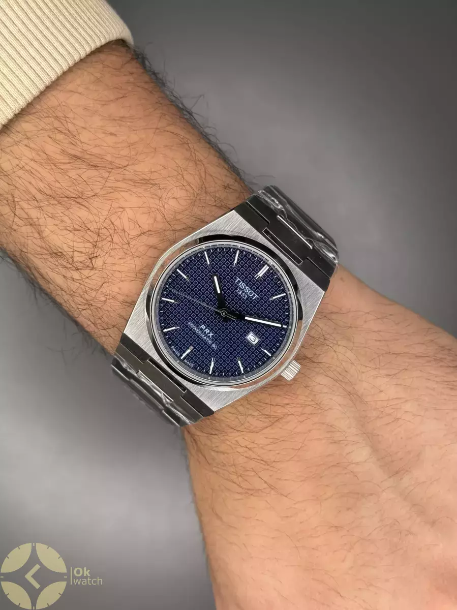 ساعت مچی تیسو پیاریکس صفحه سرمه ای طرحدار Tissot PRX