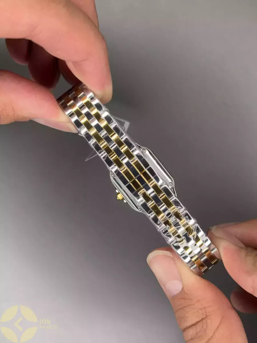ساعت مچی کارتیه پنتر سیلورطلایی صفحه سفید Cartier Panthere