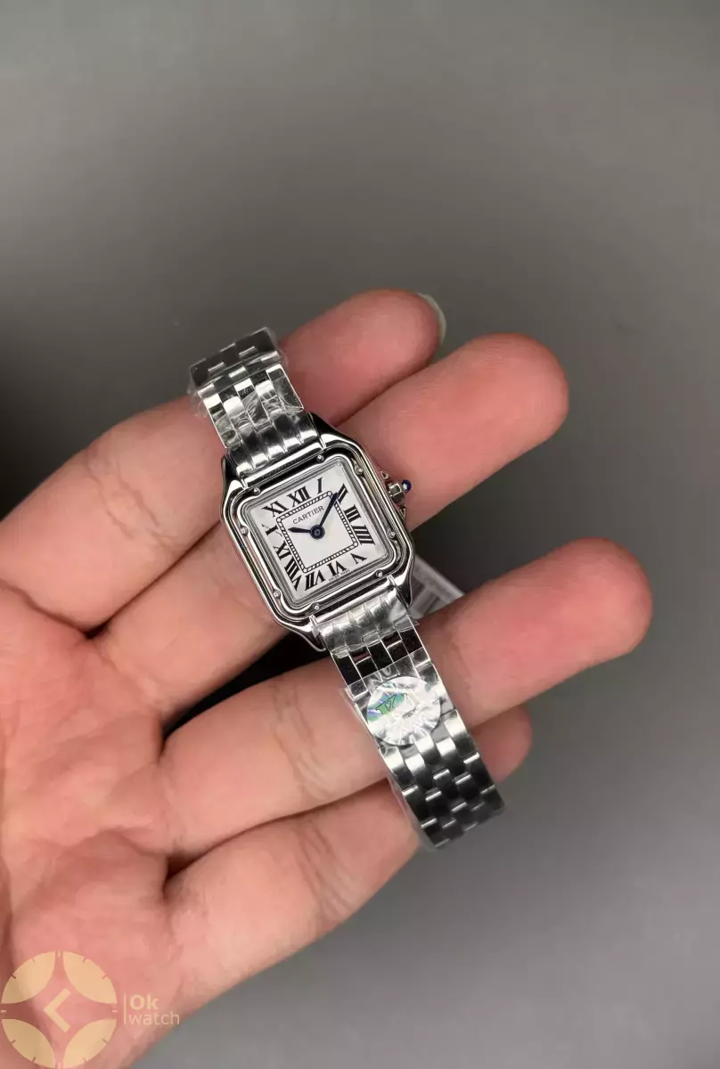 ساعت مچی کارتیه پنتر بند سیلور صفحه سفید Cartier Panthere