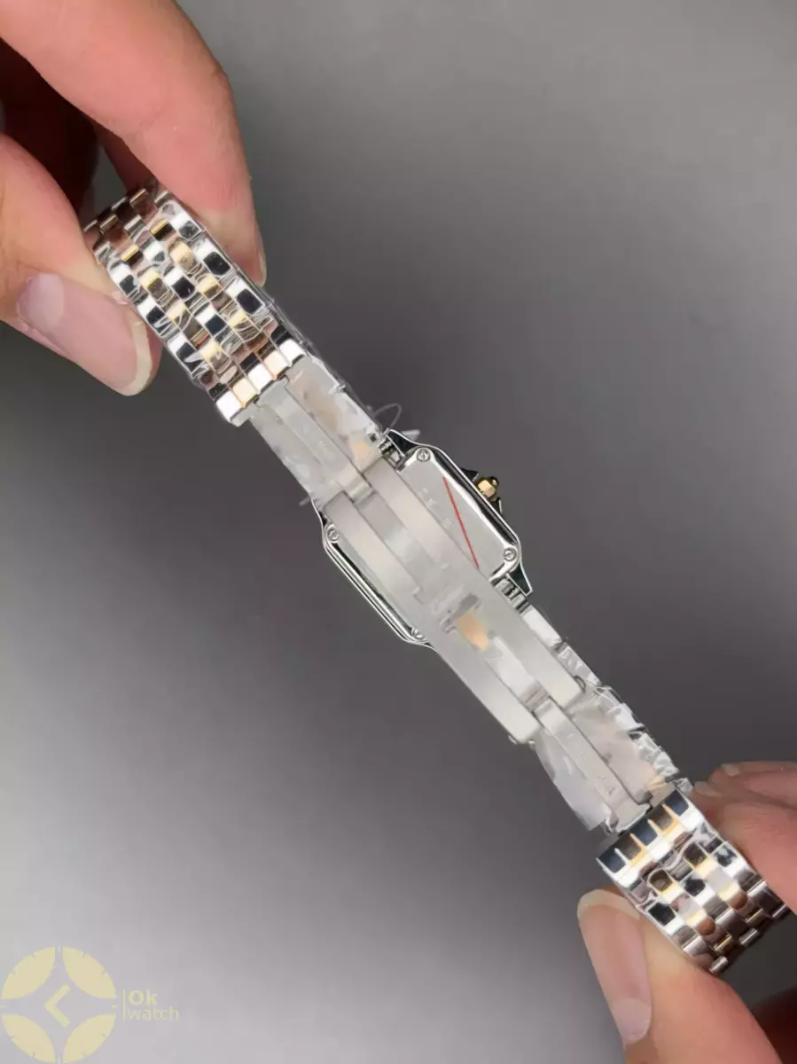 ساعت مچی کارتیه پنتر سیلور رزگلد دورنگین Cartier Panthere