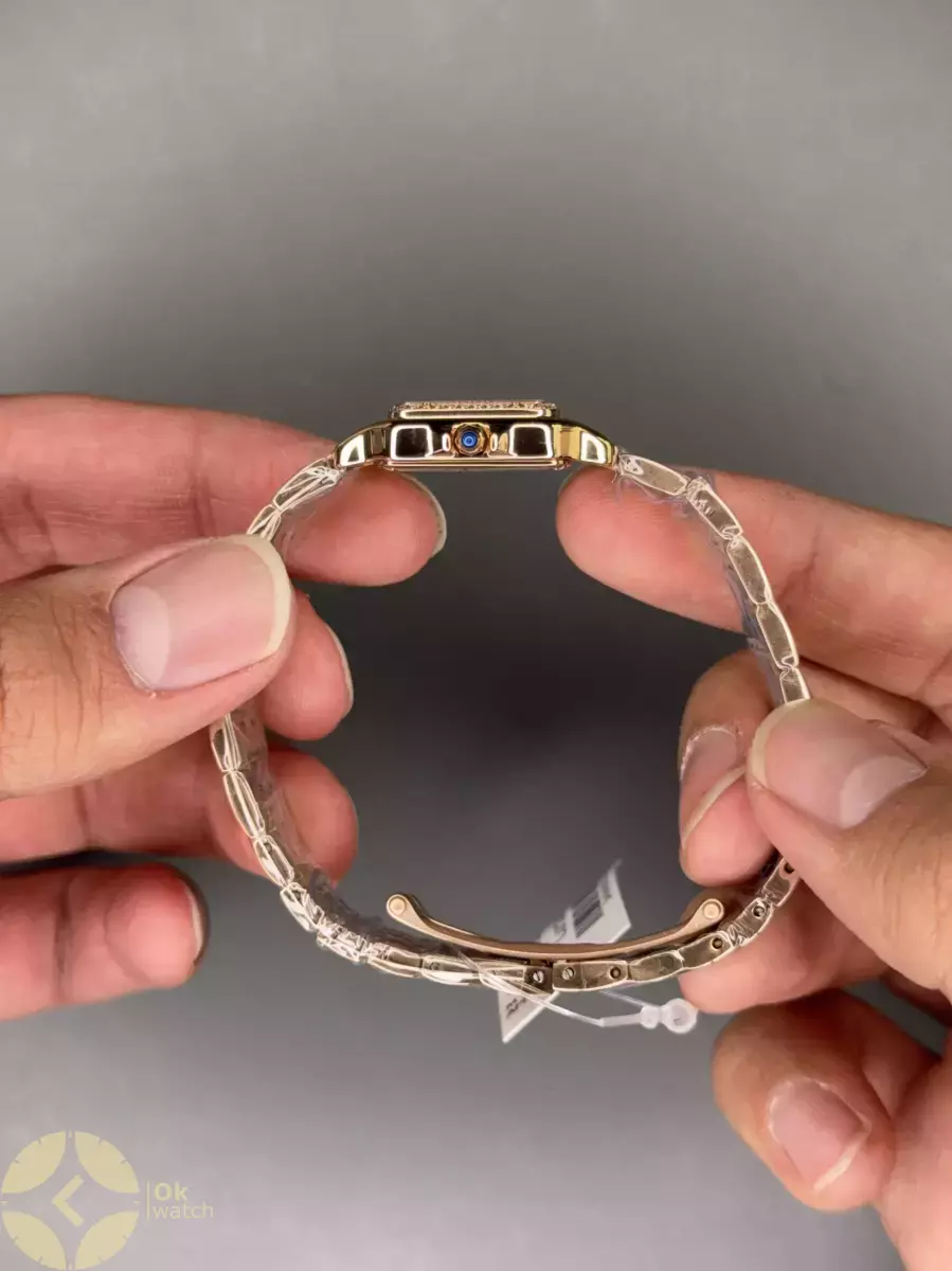 ساعت مچی کارتیه پنتر بند رزگلد دورنگین Cartier Panthere