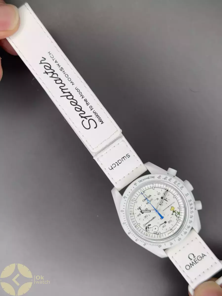ساعت مچی امگا سواچ ماموریت به ماه اسنوپی طرحدار Omega x Swatch Mision to the moon