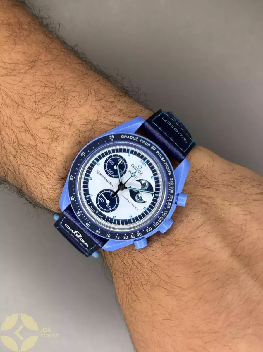 ساعت مچی امگا سواچ ماموریت به ماه Omega x Swatch Mision to the moon