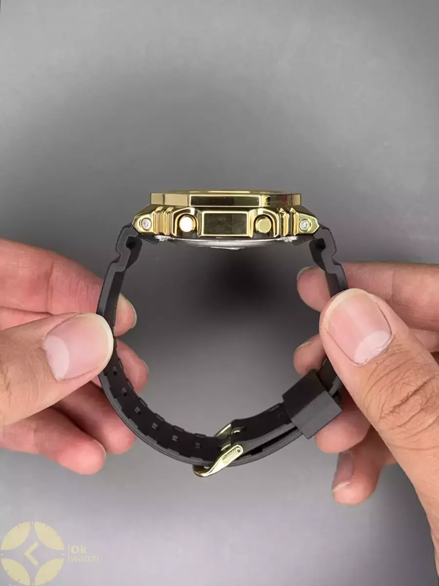 ساعت مچی کاسیو جی-شاک بند مشکی قاب طلایی Casio G-Shock 2100G - 1A9ER